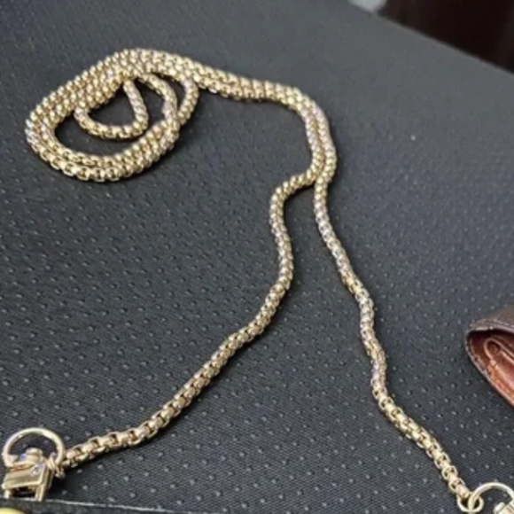 Elegant Gold Tone Replacement Bag Strap For Designer Bags - Picture 2 of 9